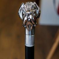 Bastone da passeggio pomolo argento 10g - CANE