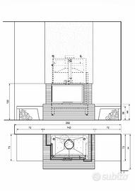 Rivestimento camino palazzetti
