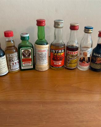 Lotto bottiglie mignon anni 70/80/90