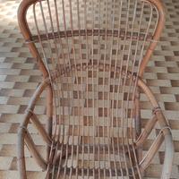 set di poltrone in vimini 