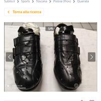 Scarpe Ciclismo Vintage anni 90 fatte a mano