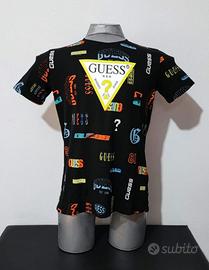 T-shirt Guess ragazzo nera bambino maglietta moda 