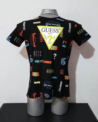 T-shirt Guess ragazzo nera bambino maglietta moda 