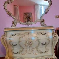 Comò con specchio in stile Barocco Veneziano