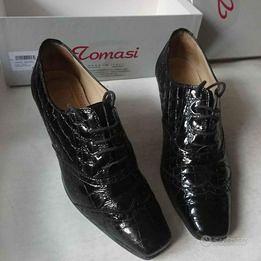 Scarpe eleganti donna, pelle nera, numero 37