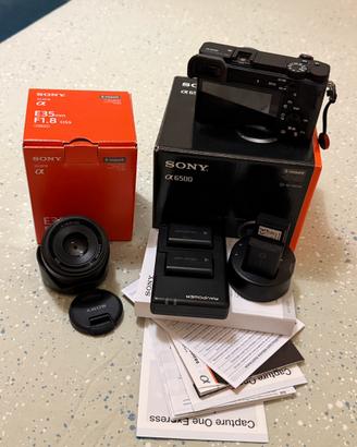 Sony alpha 6500 + obiettivo 35mm f1.8