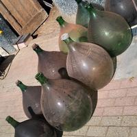 5 damigiane solo vetro