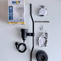 Lampada Parentesi di Flos nera originale anni 70