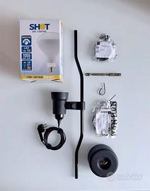 Lampada Parentesi di Flos nera originale anni 70