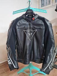 Giacca pelle moto Dainese taglia 48