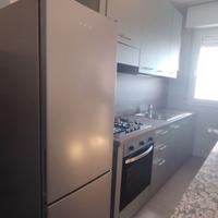 cucina, camera da letto, divano, parete soggiorno