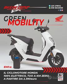Honda EM1 e NUOVO A KM-ZERO
