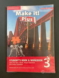 libro scolastico di inglese “make it plus”