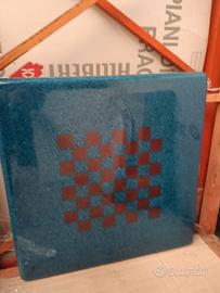 Piano tavolo in marmo tecnico 70x70