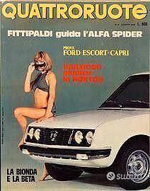 Rivista Quattroruote agosto 1973