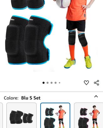 kit protezione bambini ginocchiere e gomitiere