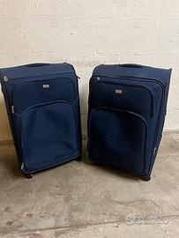 Coppia trolley grandi Carpisa semirigidi – blu