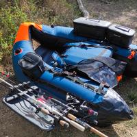 Belly boat decathlon più motore e portacanne