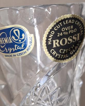 Vaso Vintage Cristallo di Boemia "Rossi" 24% PbO