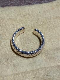 argento 925 anello fede Etnico Massiccio 
