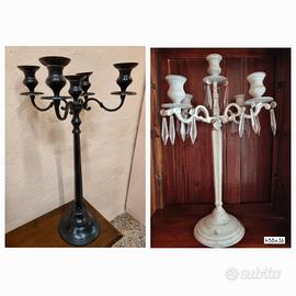 candelabri ferro battuto/martellato "Sia" 
