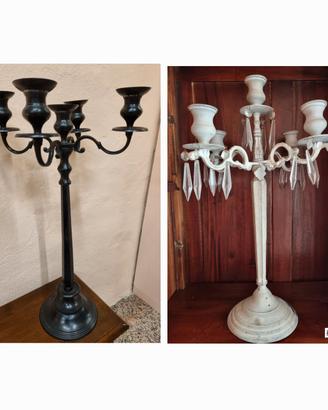candelabri ferro battuto/martellato "Sia" 