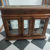 Vetrina porta vasi in legno