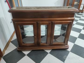 Vetrina porta vasi in legno