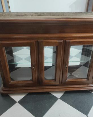 Vetrina porta vasi in legno