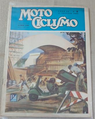 Rivista Motociclismo Ape Piaggio Gennaio 1956