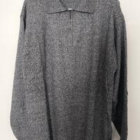 Maglione Polo in Cashmere da Uomo Grigio Melange