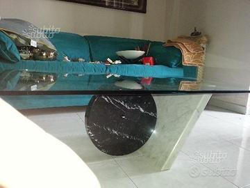 Tavolino da salotto in vetro