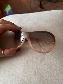Occhiali da sole Chanel rosa cipria