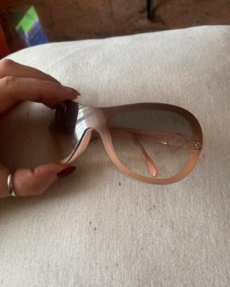 Occhiali da sole Chanel rosa cipria