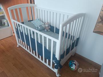 Lettino Foppapedretti in legno con cassettone