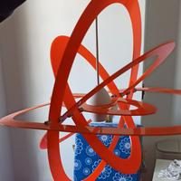 Lampadario moderno arancione per cameretta