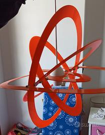 Lampadario moderno arancione per cameretta