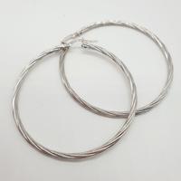 COD.1665.25 ORECCHINI ORO BIANCO GRANDE CERCHIO