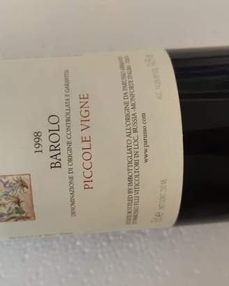 Lotto 6 Bottiglie - Barolo '98 DOCG Piccole Vigne