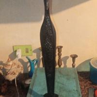 statuetta vintage ebano madonnina nera 