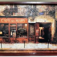 Vassoio Cafe' De Paris in legno, vintage, anni '90