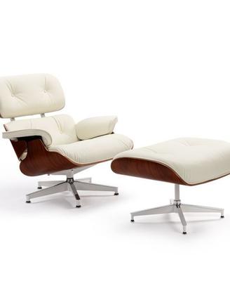 Poltrona Artigianale Eames Lounge e Poggiapiedi
