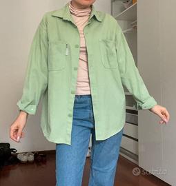 Camicia di jeans verde