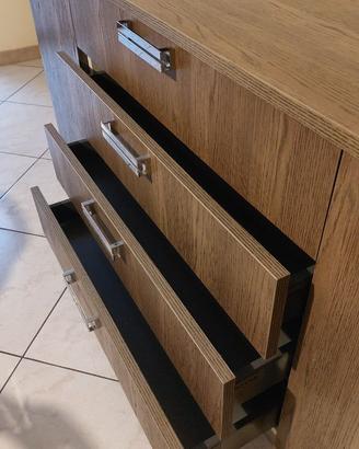 Due credenze/cassettiere venature Wengé x Cucina