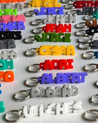 Portachiavi Scritta Nome Personalizzato