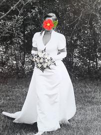 Abito sposa in seta tg44