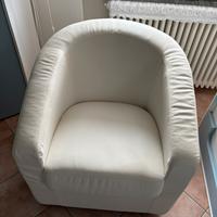 Poltrona in pelle