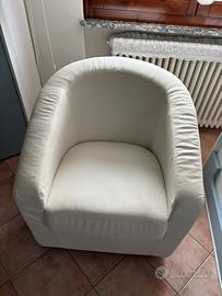 Poltrona in pelle