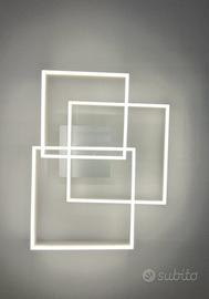 Lampadario led a quadrati