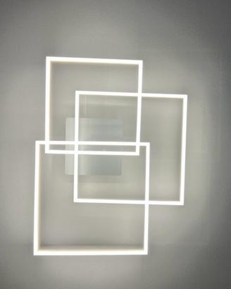 Lampadario led a quadrati